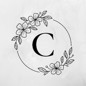 Custom Letter Decal, Customizable Wedding Monogram, Custom Wedding Last Initial Decal, Custom Monogram Initial Decal