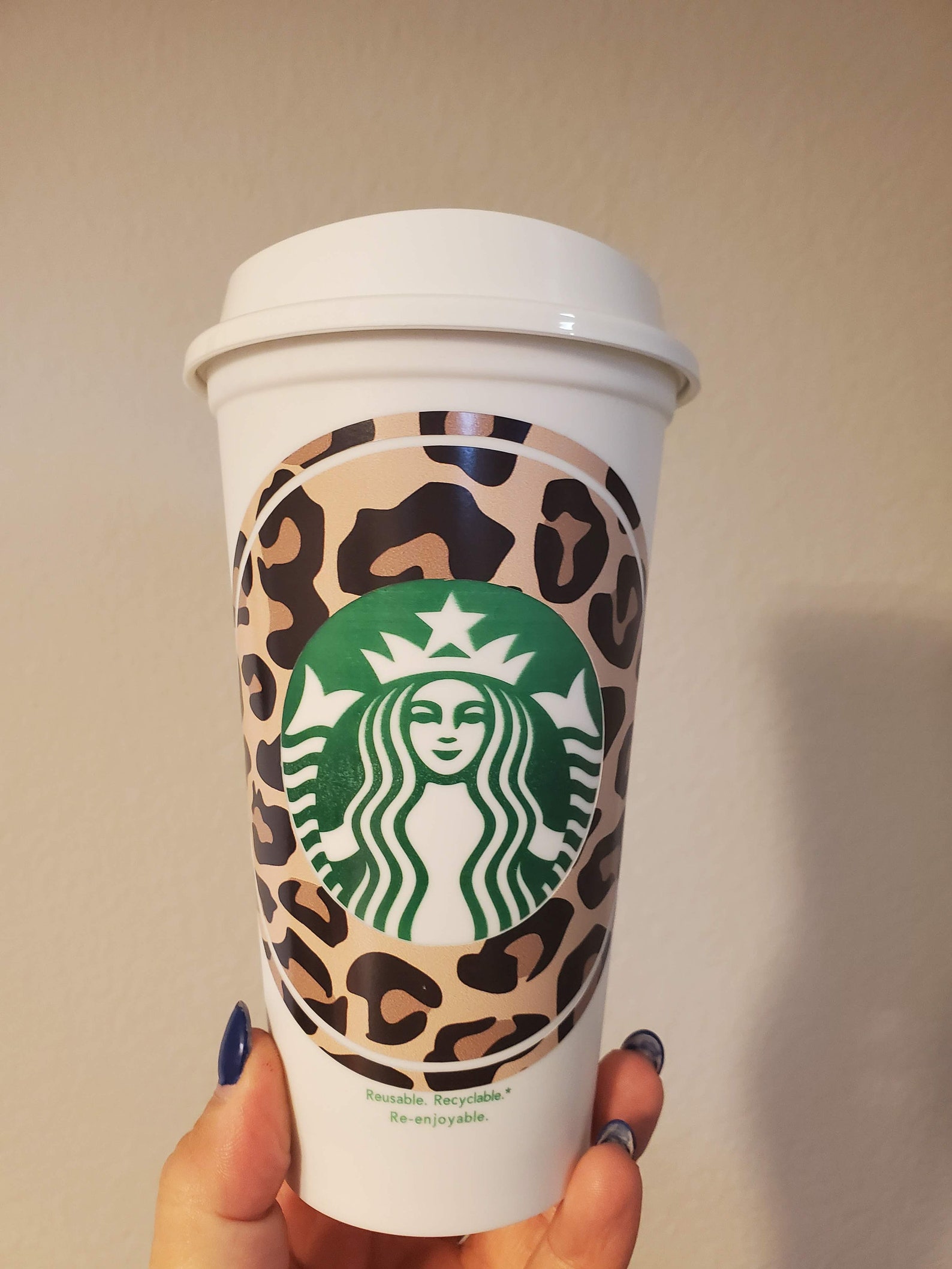 Leopard Print Grande Starbucks Hot Cup Leopard Starbucks ...