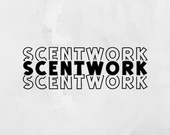 Scent Work Decal, Permanent Decal, Funny Nosework Decal, Scentwork Car Decal