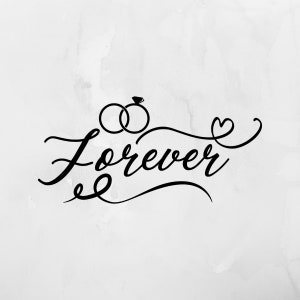 Forever Vinyl Decals, Wedding Permanent Vinyl Decals, Decals for Weddings