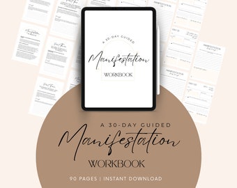 Manifestation Planner Printable Workbook | Dream Journal Digital | Mental Health Journal | Self-Care Worksheet | Dream Manifestation PDF|