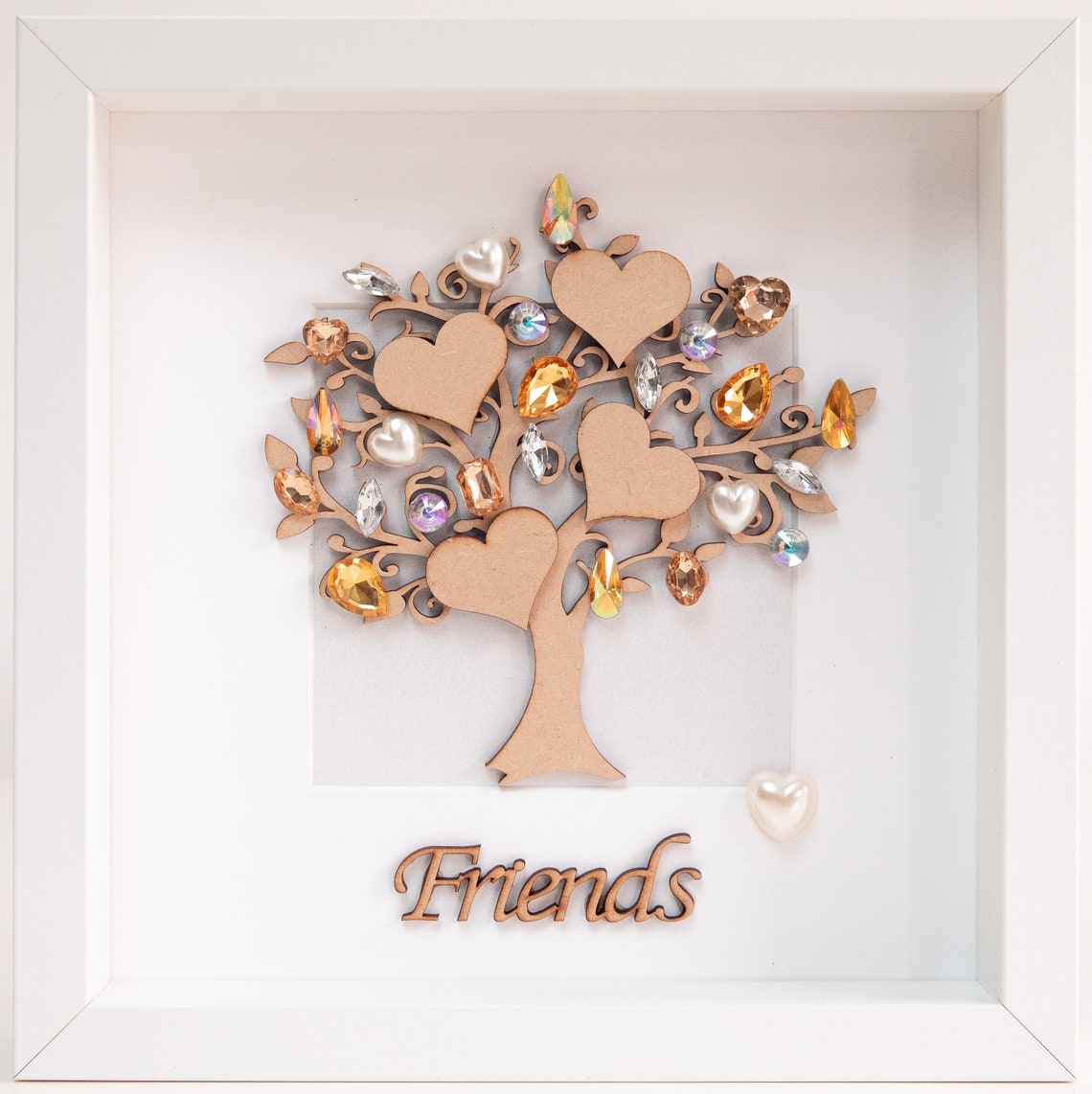 Personalized Family Tree, Wooden Ornamental Tree, Multicolor, Multi