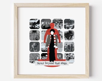 Fever Pitch Art Print – Nick Hornby, Cult Football Movie Pop Art (30x30 cm)