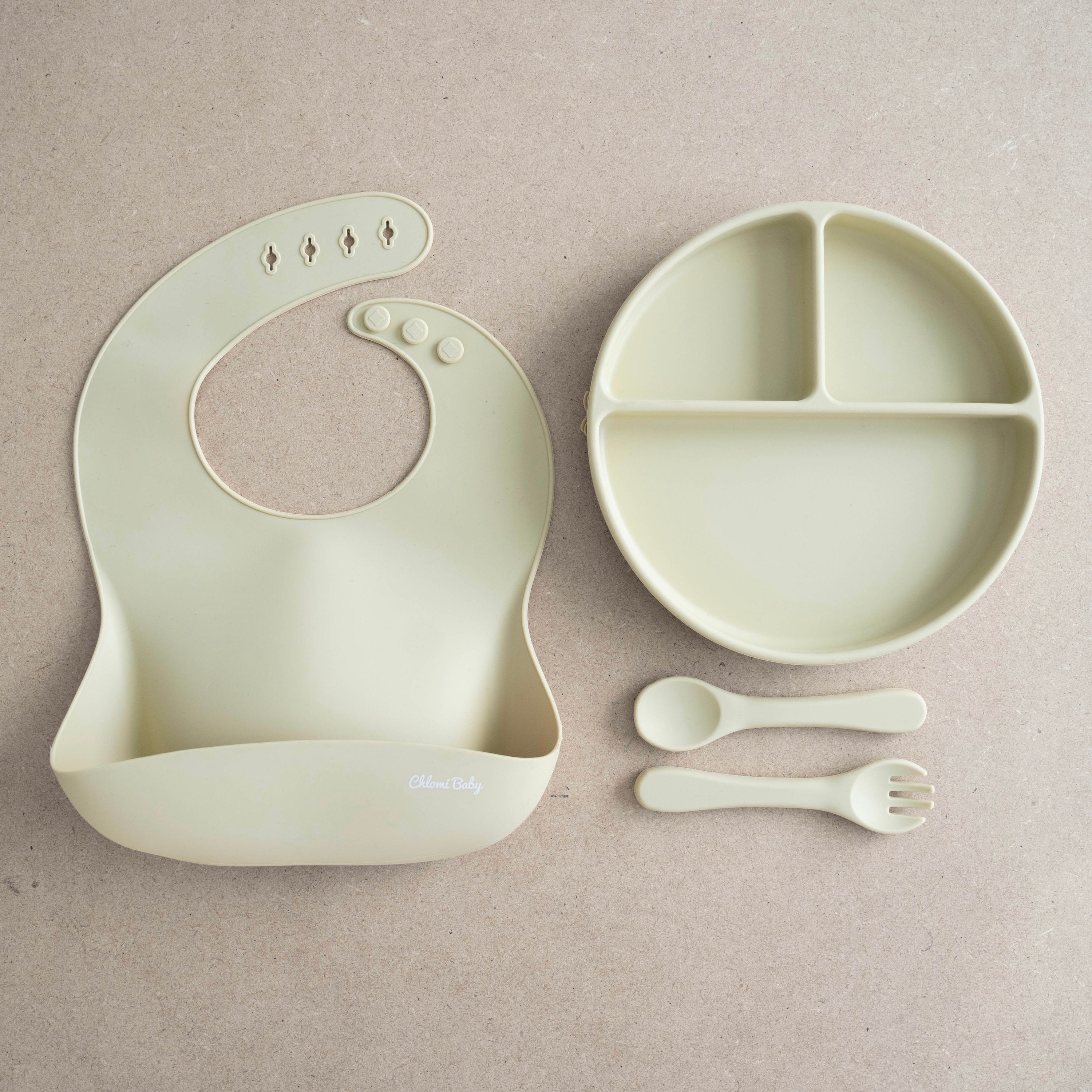 4 Piece Silicone Baby & Toddler Meal Set Bundle Almond Baby Etsy