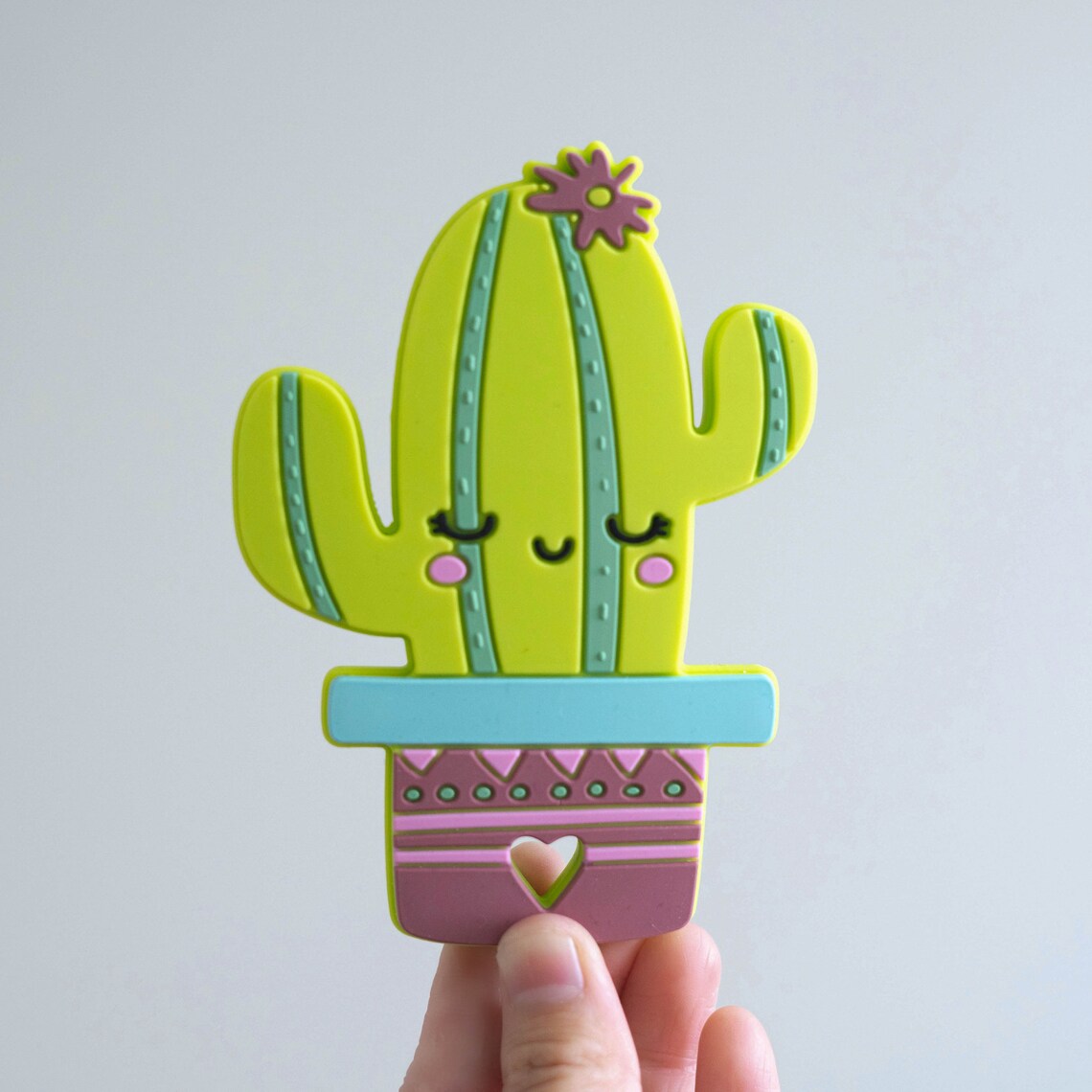 Cactus Silicone Baby Teether Cute Baby Teething Toy Kawaii | Etsy