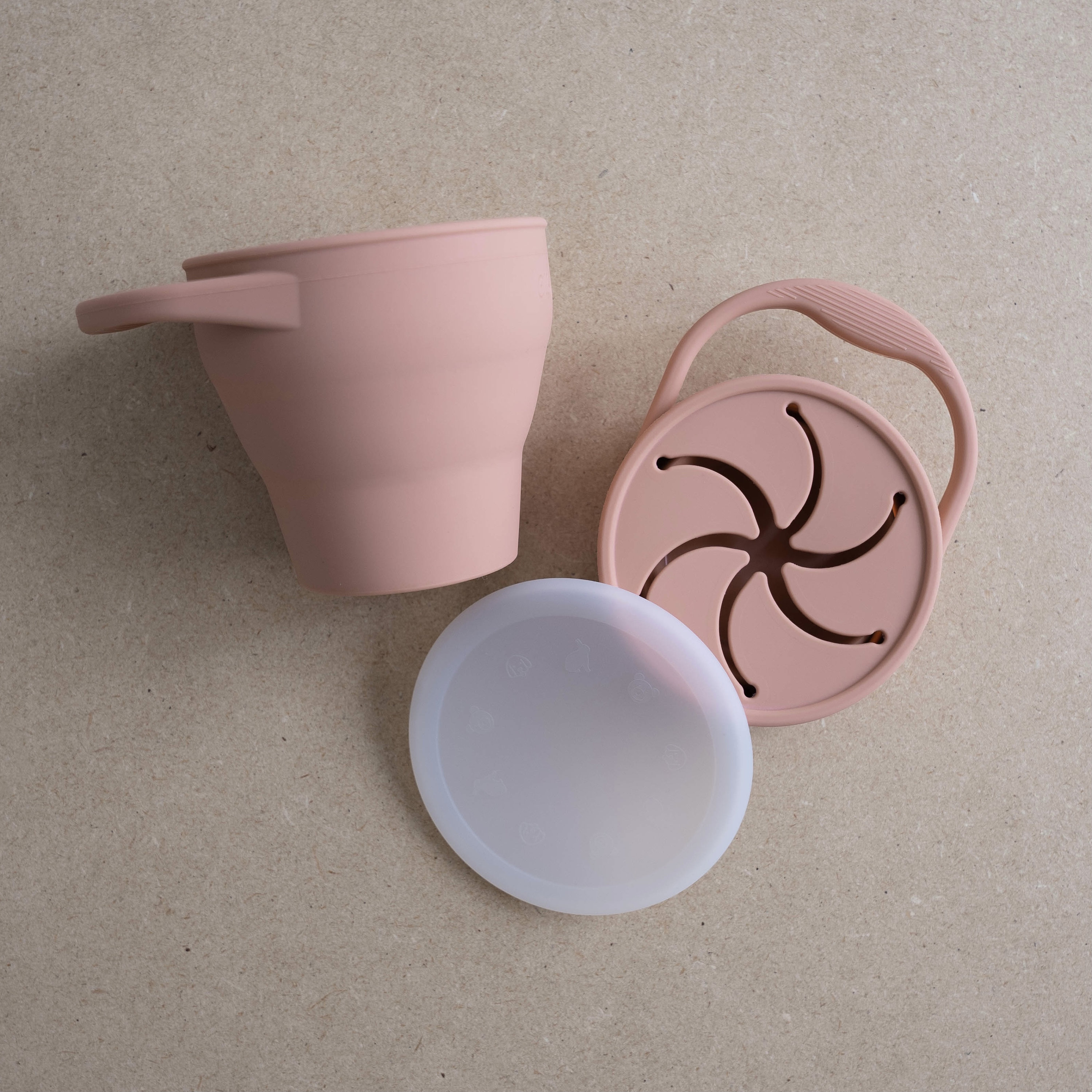 Collapsible Silicone Baby & Toddler Snack Cup With Lid Etsy