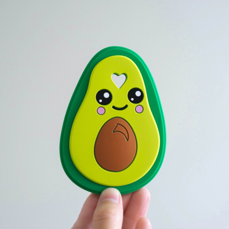 Avocado Silicone Baby Teether Carino Bambino Teething Etsy