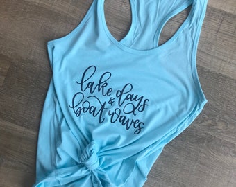 Lake Days & Boat Waves Tank Top