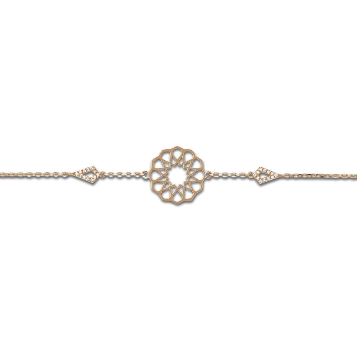 Color Blossom Bb Multi-motif Bracelet, Pink Gold, White Mother-of-pearl And  Diamonds