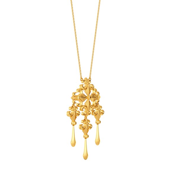 Melorra 18k Gold & Diamond Star Statement Necklace for Women