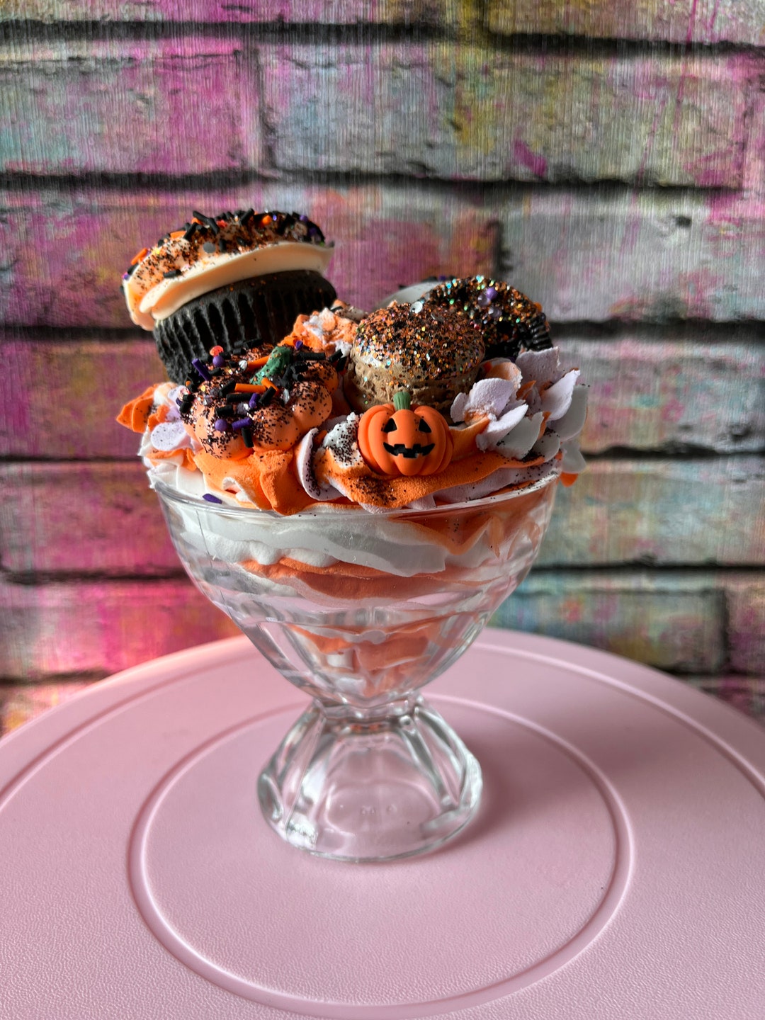 Fake Ice-cream Sundae, Autumn, Tiered Tray Decor, Fake Bake - Etsy