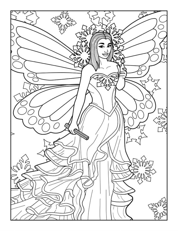 Adult Coloring Books - Coloring Sheets - Fairy Coloring Book - Coloring  Book pdf