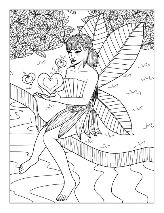 Adult Coloring Books - Coloring Sheets - Fairy Coloring Book - Coloring  Book pdf