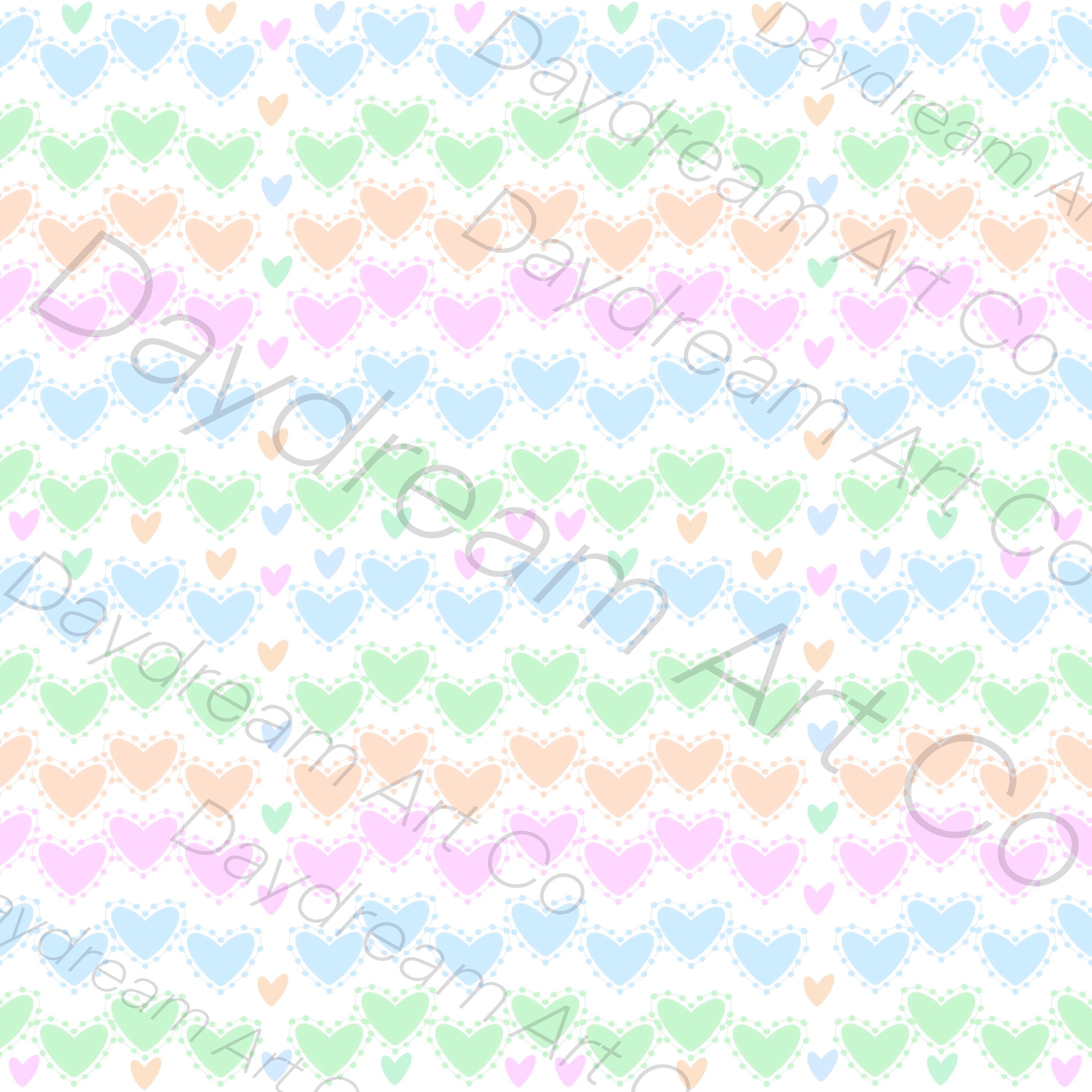 Seamless PNG Hearts Pattern Transparent Background Digital Download-not ...