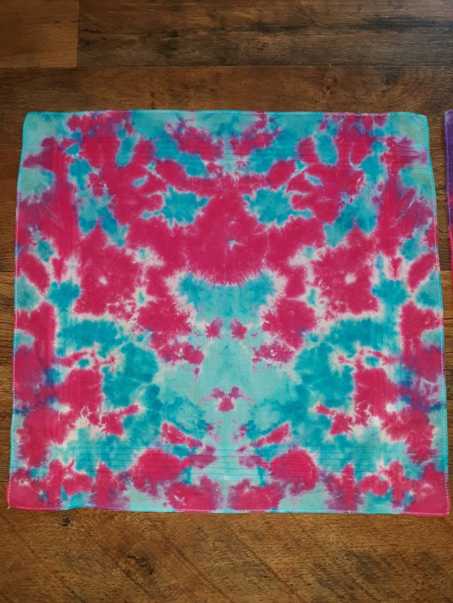 2 Pack Cotton Tie Dye Handkerchiefs Tie Dye Accessories Etsy