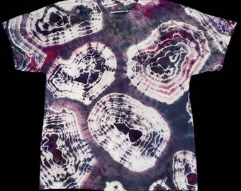 XL Geode Tie Dye Shirt, Geode Tie Dye, Hippie Style, Hippie Clothing, Hippie Festival Wear, XL Adult Tie Dye Tshirt, Ice Dyed Shirt