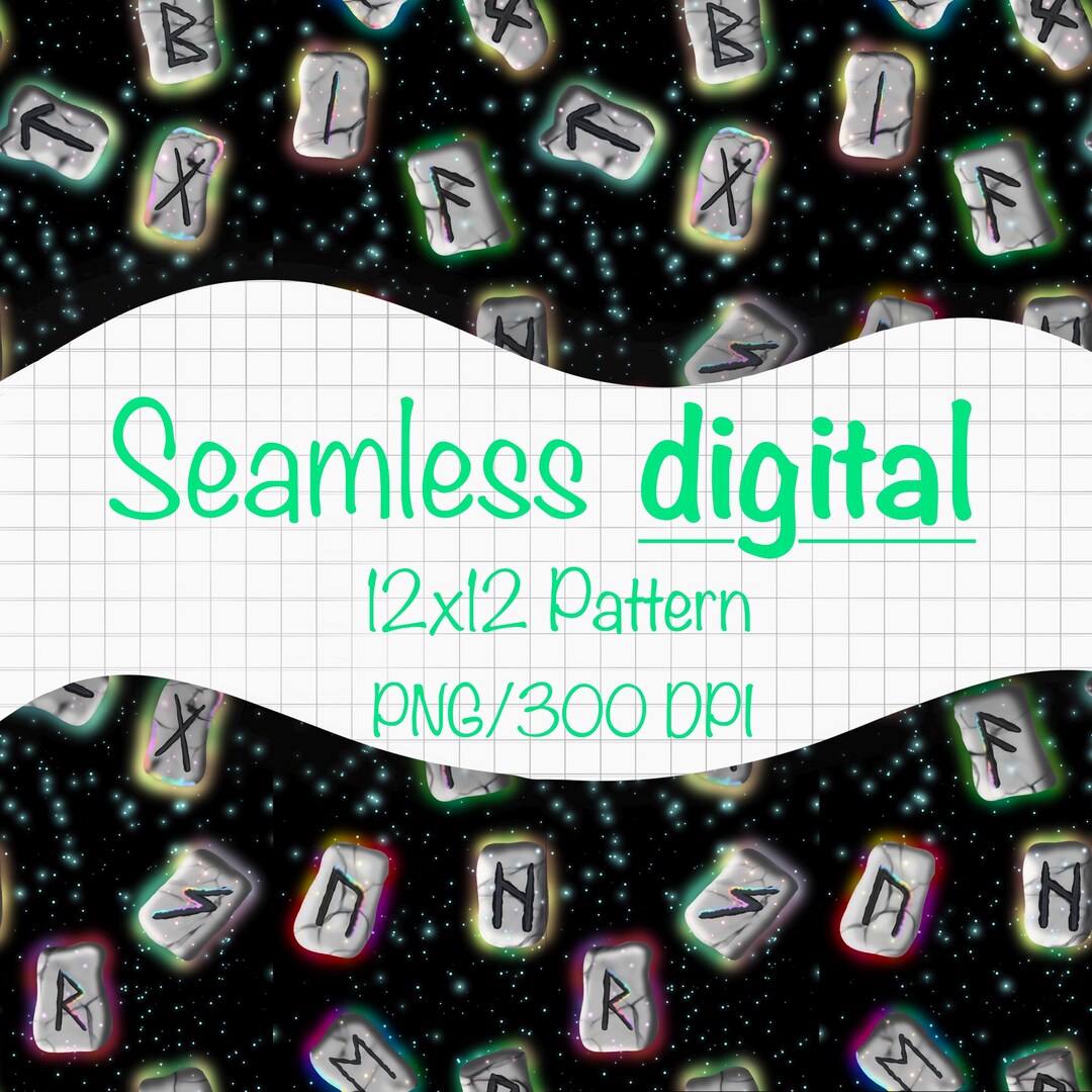 Rune Pattern Bar Seamless PNG Rune Pattern Digital Download-not A Physical Product - Etsy