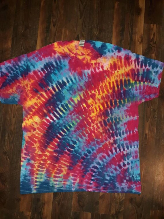 XL Ripple Tie Dye T Shirt Ripple Tie Dye Hippie Style | Etsy