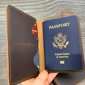Slim Passport Holder, Passport Wallet, Leather Passport Holder, Travel wallet, Passport Card holder, Document wallet, Passport Cover, Etsy