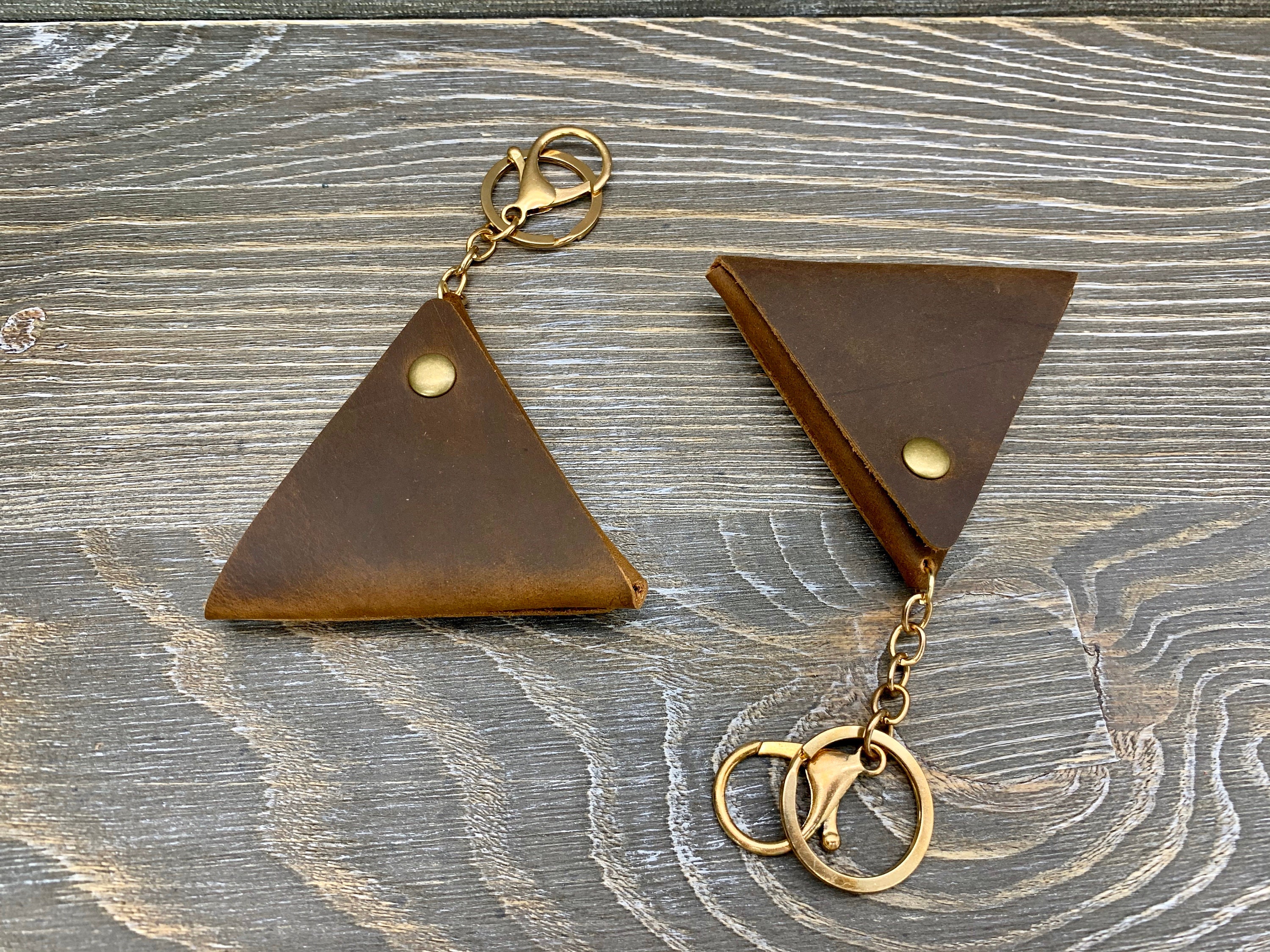 Leather Coin Purse Key Chain Leather Coin Purse Coin Holder Etsy