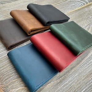 Mens Leather Wallet, Personalized Bifold Wallet, Monogrammed Wallet, Birthday Gift for Him, Leather Anniversary Gift, Fathers Day Gift image 10