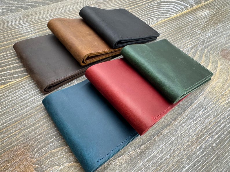 Mens Leather Wallet, Personalized Bifold Wallet, Monogrammed Wallet, Birthday Gift for Him, Leather Anniversary Gift, Fathers Day Gift image 10