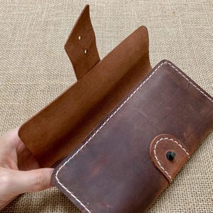 Personalized Leather Clutch For Womens, Anniversary Gift, Monogrammed Clutch, Female Purse, Gift for Women, BFF Birthday Gift