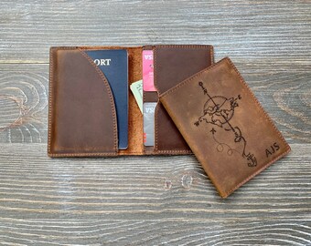 Passport Wallet Men, Honeymoon Gifts, Passport Sleeve, Personalized Passport Covers