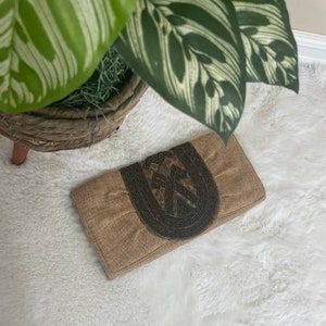 Bolso de mano de gran tamaño plegable de arpillera tejida con cuentas de Chico bolso de mano safari resort de playa tropical vacaciones elegante cóctel de noche