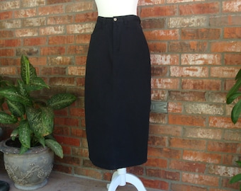 black denim skirt size 6