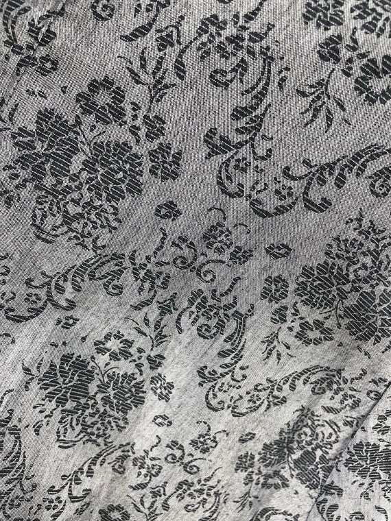 Gunne Sax *rare print* high waist grey damask pra… - image 9