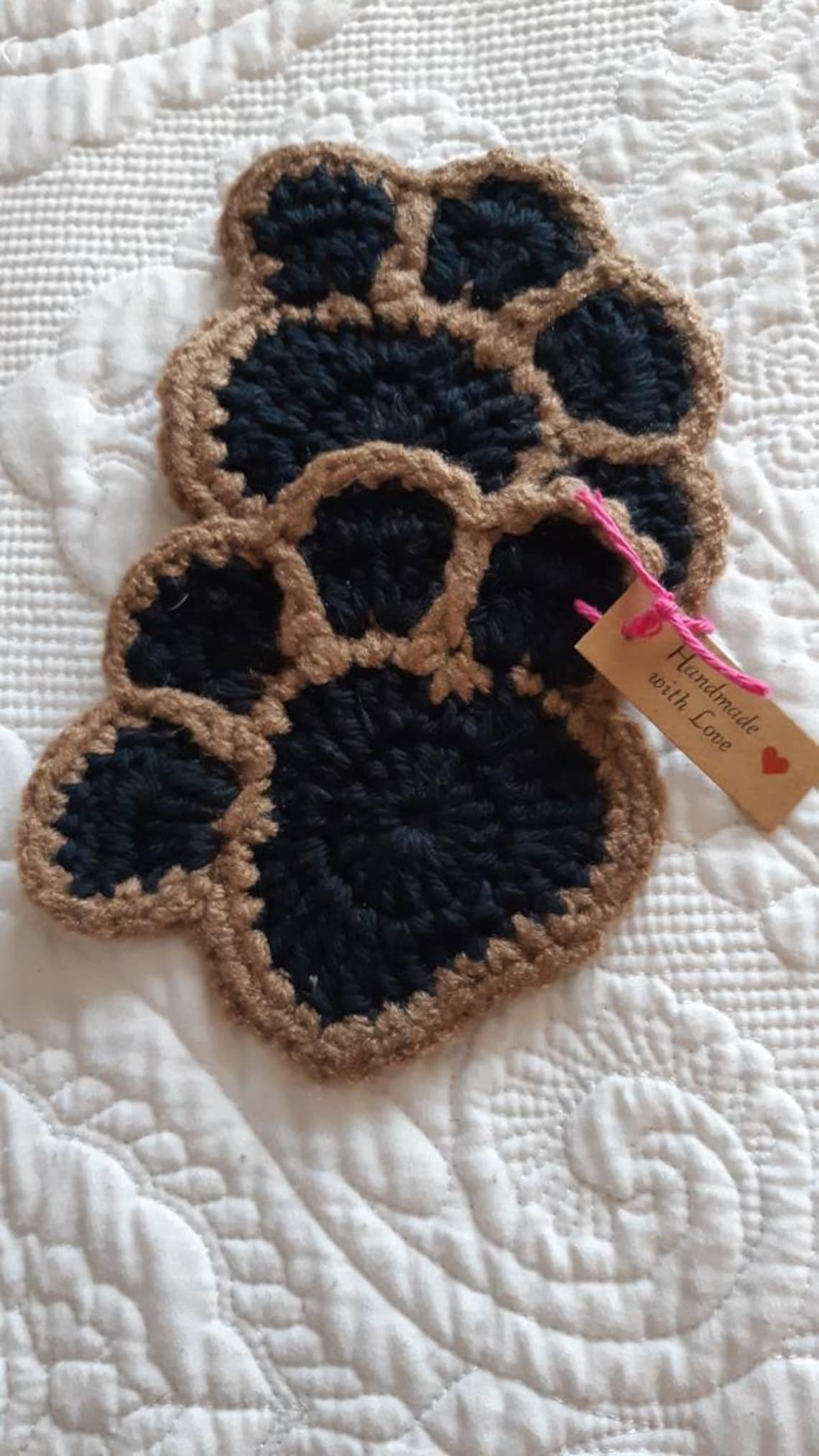 PAW COASTERS CROCHET Etsy