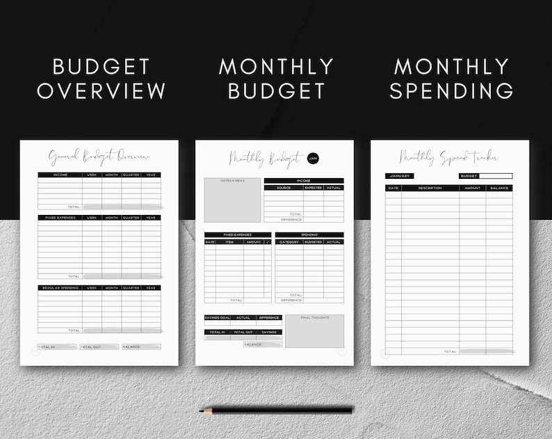 Printable Financial Journal Printable Finance Planner - Etsy