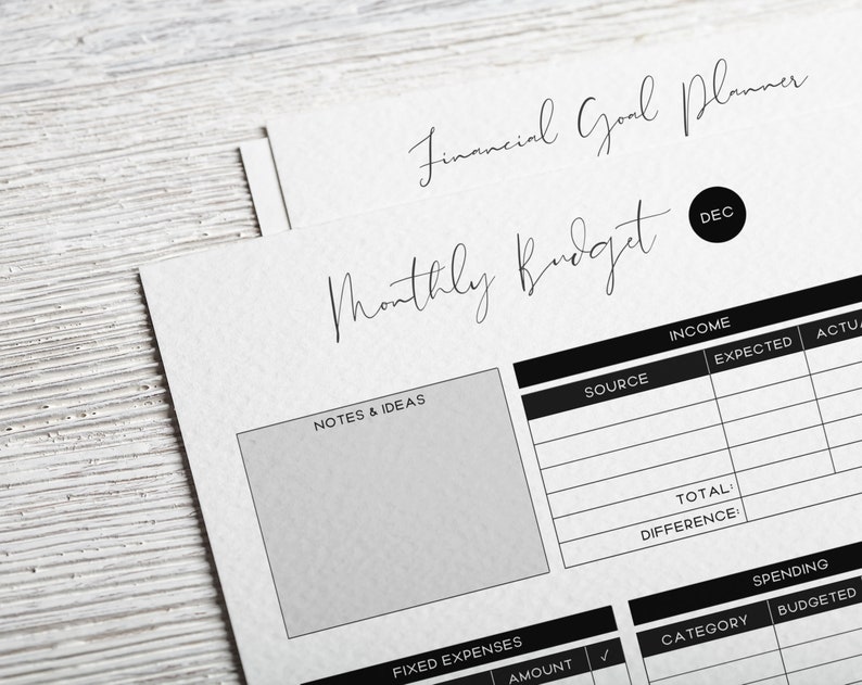 Printable Financial Journal Printable Finance Planner - Etsy