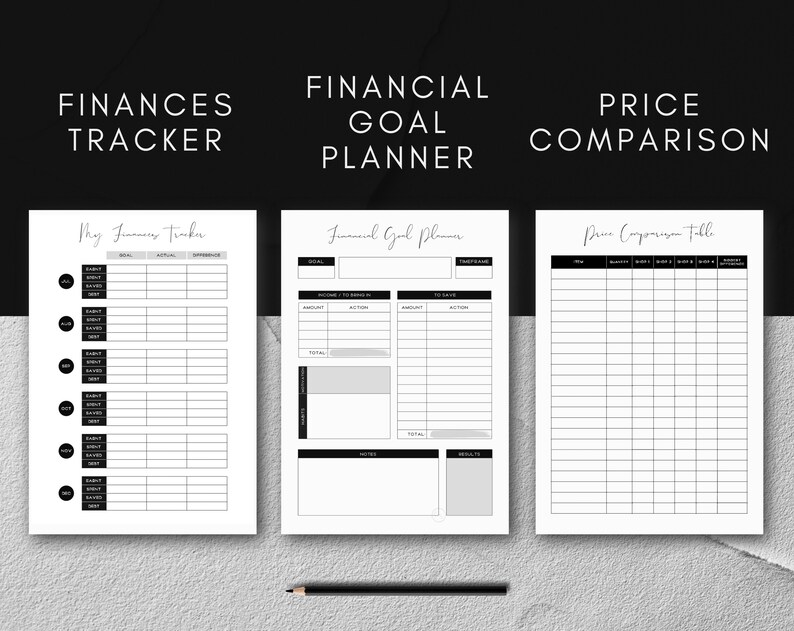 Printable Financial Journal Printable Finance Planner - Etsy