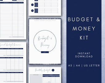 Financial Planner Printable, Budget Planner Printables, Monthly Budget PDF, Finance Planner Inserts, Debt Free, Bill Money Tracker