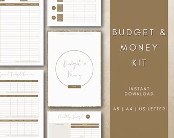 Budget Binder | Printable Planner | Money & Budget Planner | Financial Planner | A5, A4, US Letter | Instant Download | Elegant Design