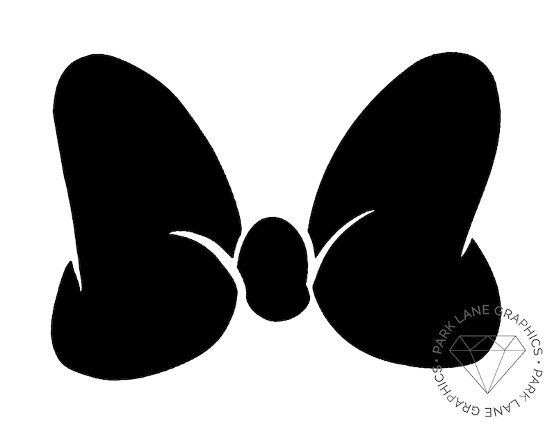 Disney Minnie Mouse Bow Vinyl Sticker Decal Disneyland Etsy