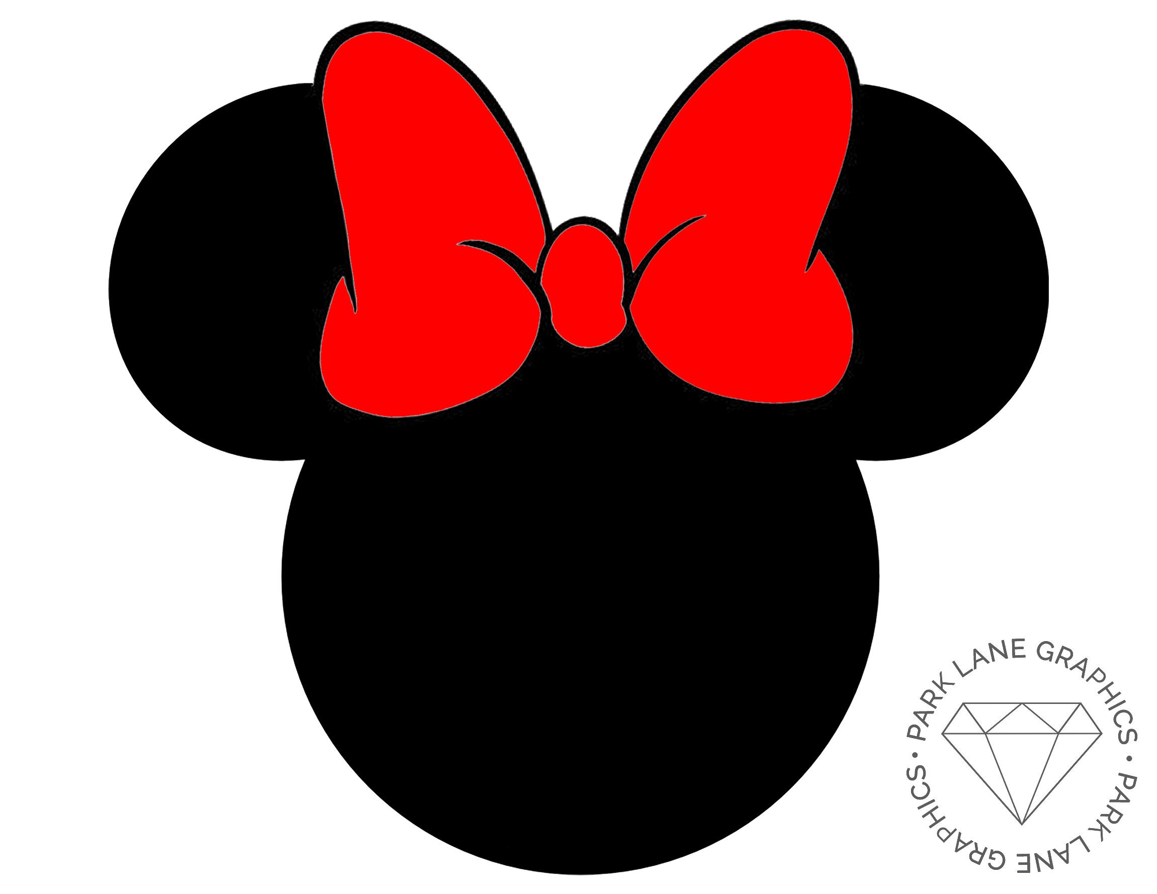 Disney Minnie Mouse Vinyl Sticker Decal Coloured Bow Etsy