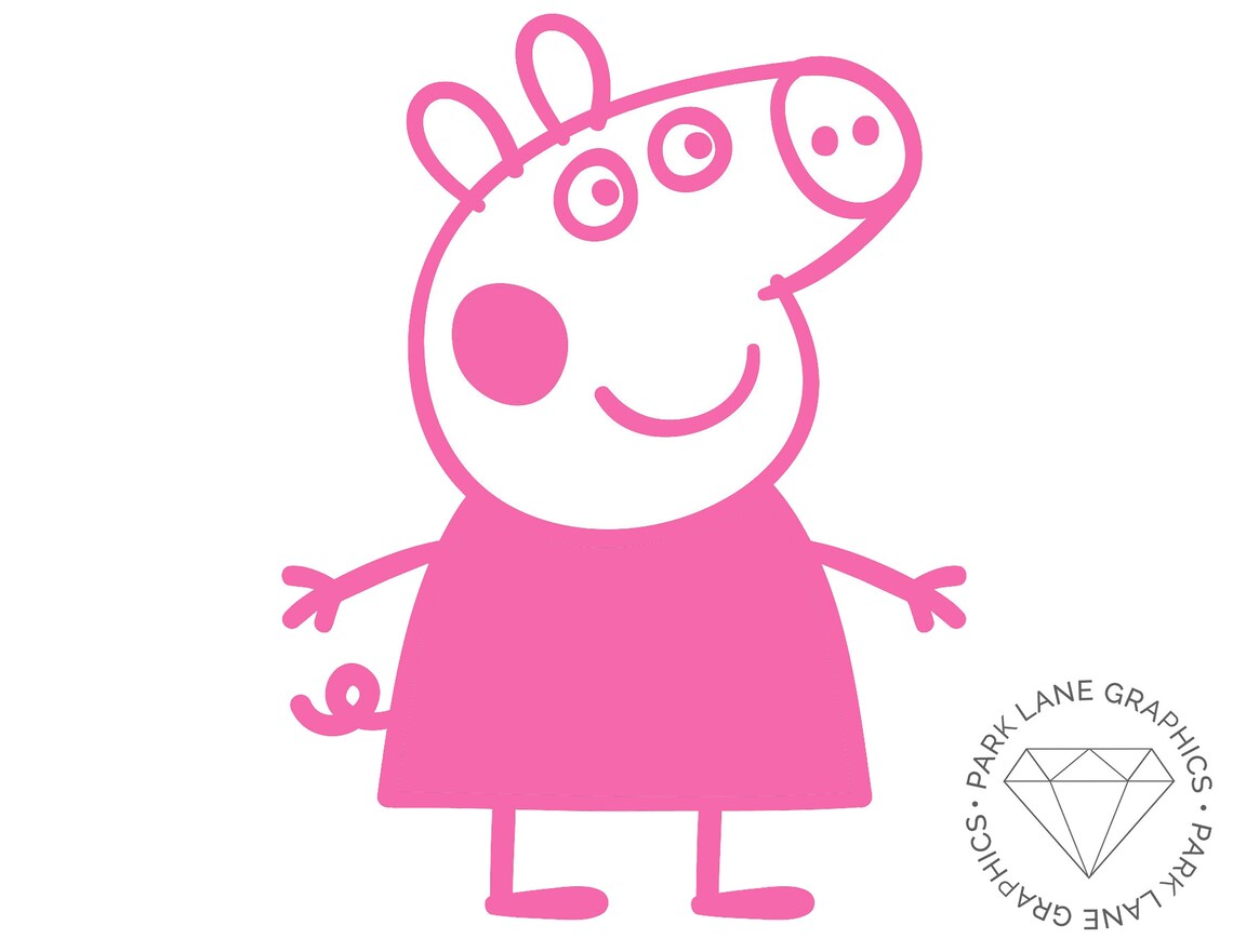 Peppa Pig 2 Vinyl Sticker Decal Baby & Nursery Laptop Etsy