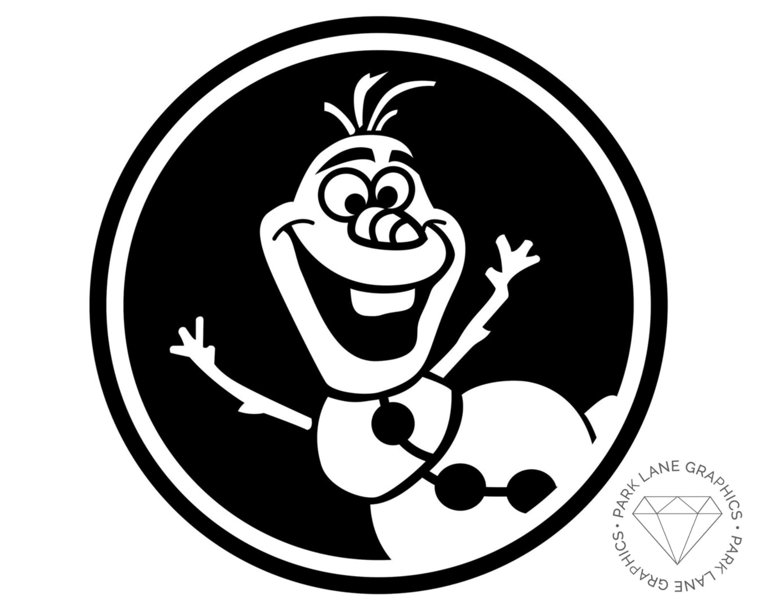 disney frozen olaf vinyl sticker decal snowman magic etsy
