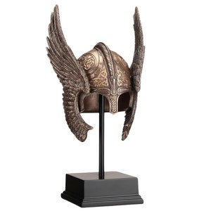 23 cm große nordische Göttin Walküre Helm Statue