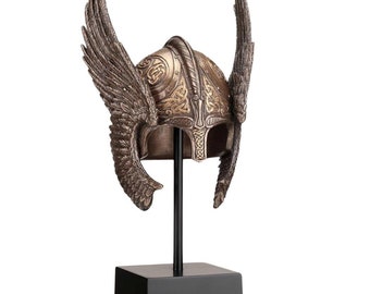 9.25 Inches Nordic Goddess  Decor Valkyrie Helmet Statue