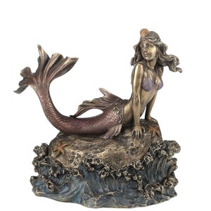 Jewelry Box with Mermaid Statue Trinket Box