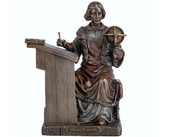 6.29 Inches Nicolaus Copernicus Statue,mikolaj Kopernik Statue
