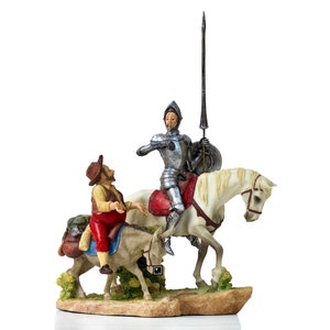 Figura Estatua El Hombre de La Mancha Don Quijote y Sanca Panza