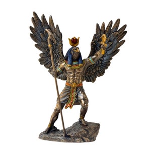 Altägyptischer Gott Der Sonne RA Statue.Sonnengott Skulptur
