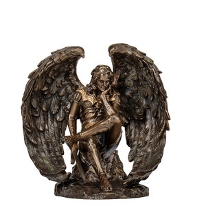 6.29 Fallen Winged Angel Lucifer Statue