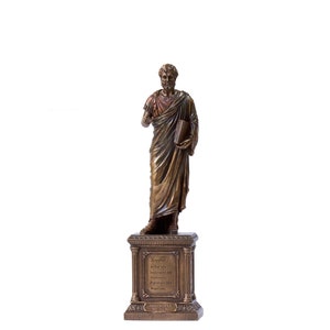 Aristotle Bronzed Statue Figurine .Greek Philosophers Statue Figurine.