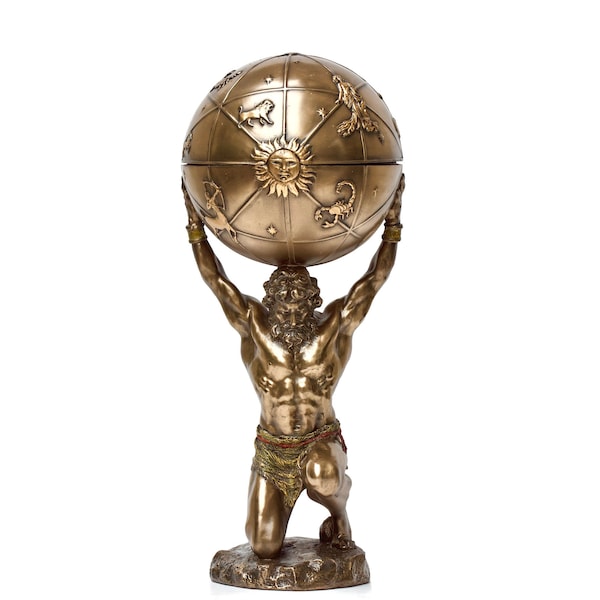 12.59 Inches Atlas Statue